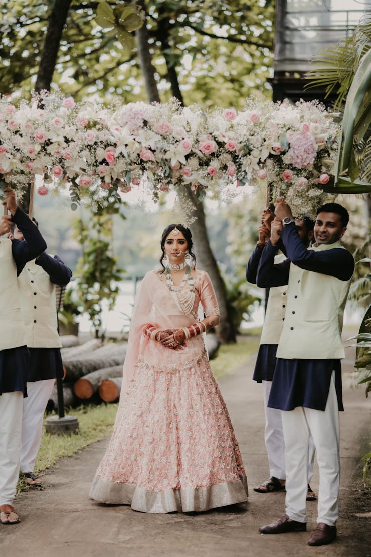 Pristine White Wedding Chadar