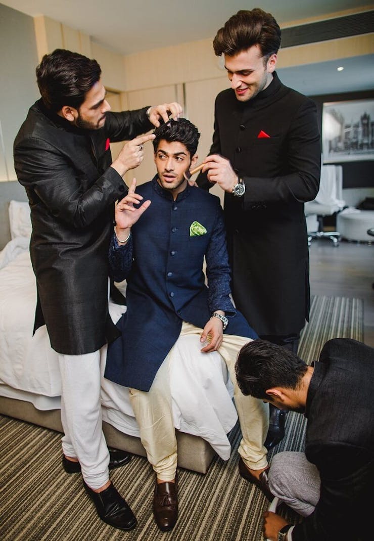 candid groom wedding shots
