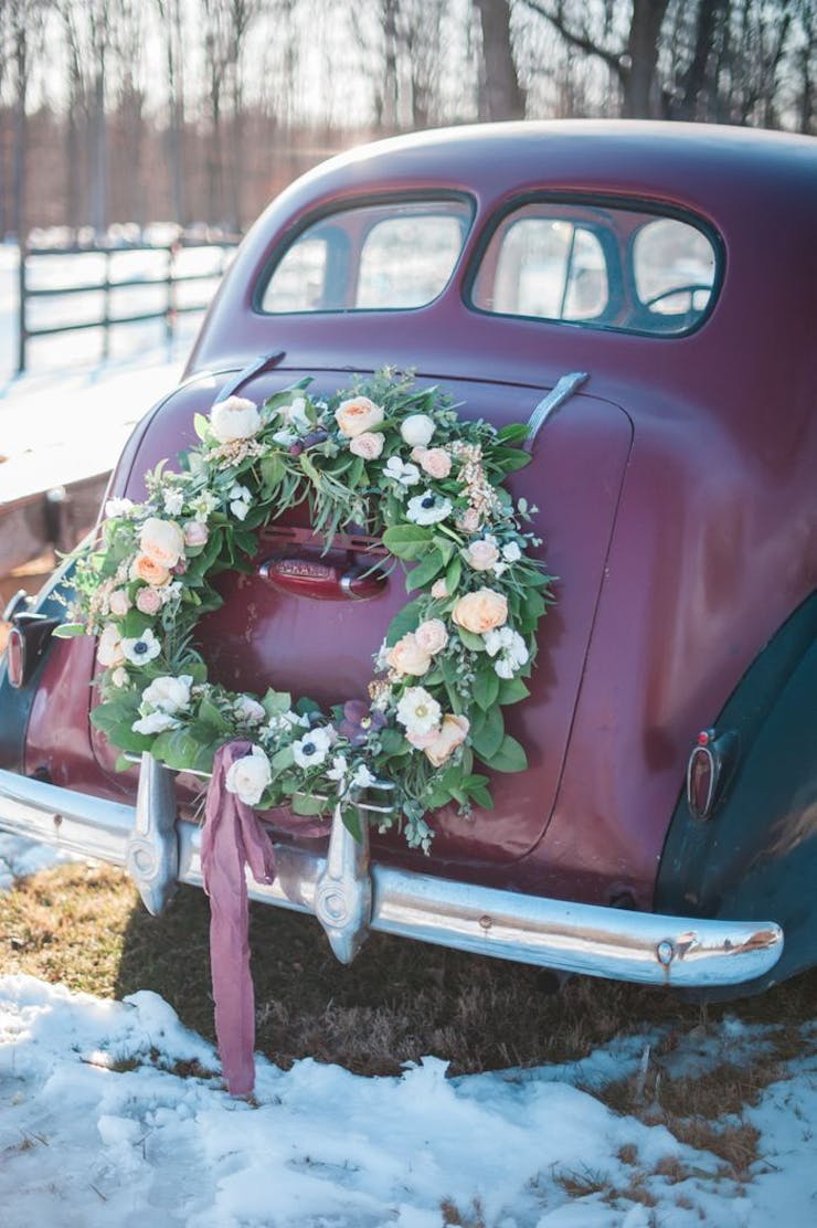 beautiful wedding car decoration ideas