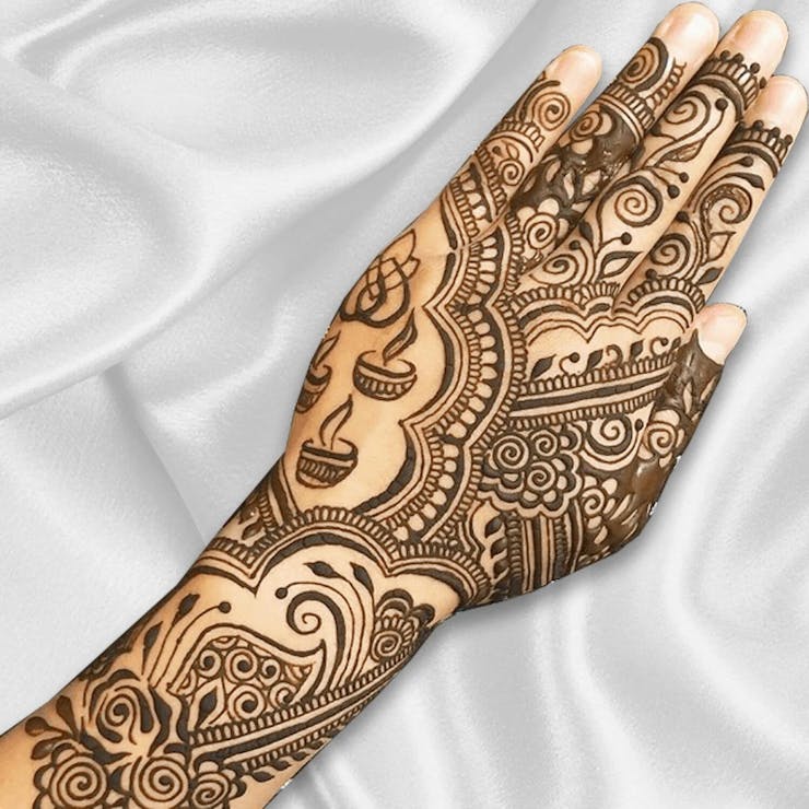 arabic mehndi for bengali brides