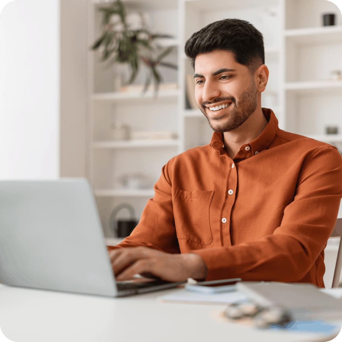 Man at computer