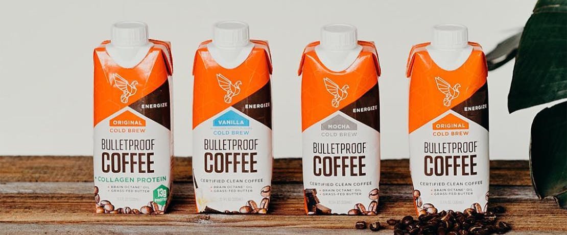 Bulletproof Coffee lineup of portable containers.