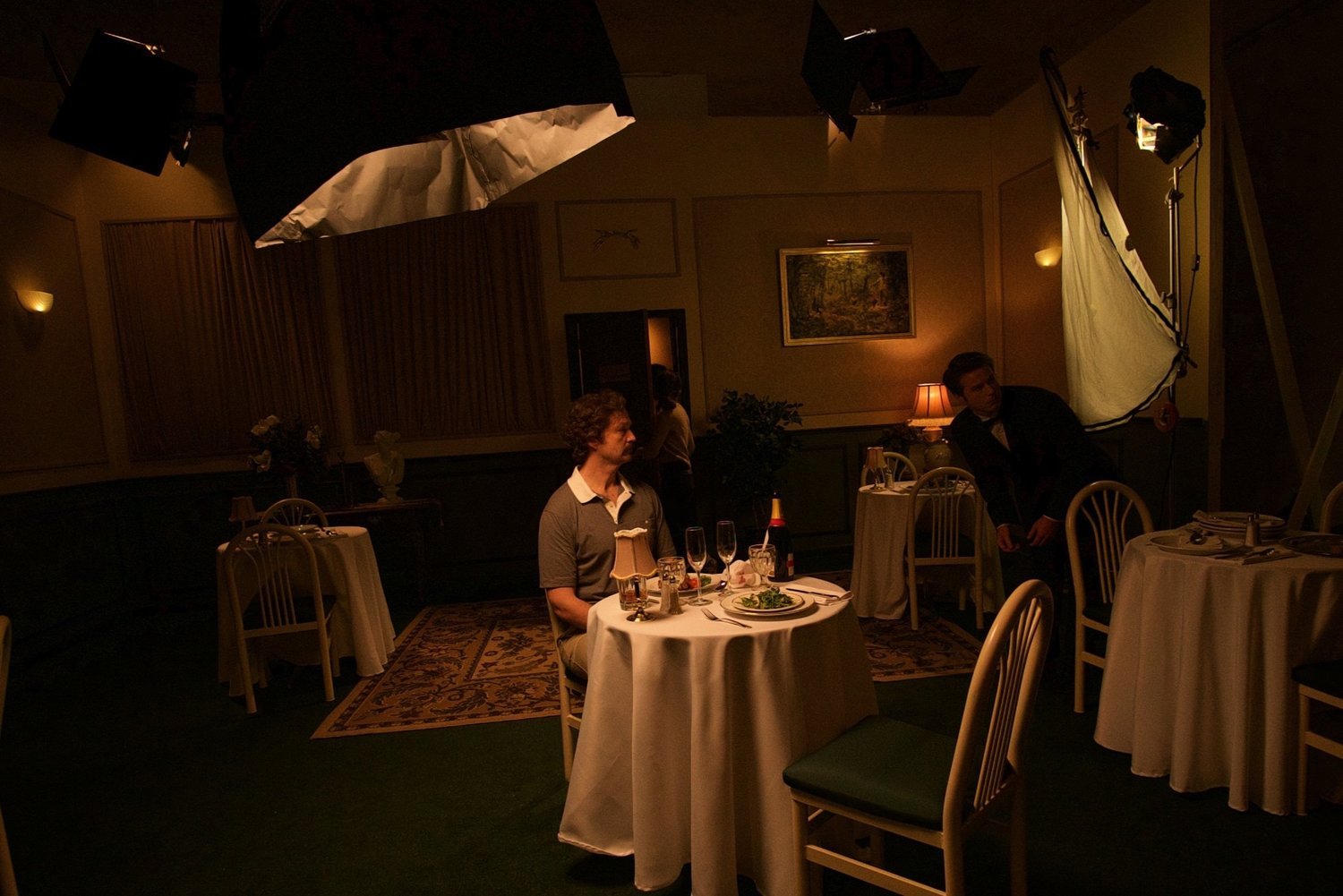 A restaurant set in a studio