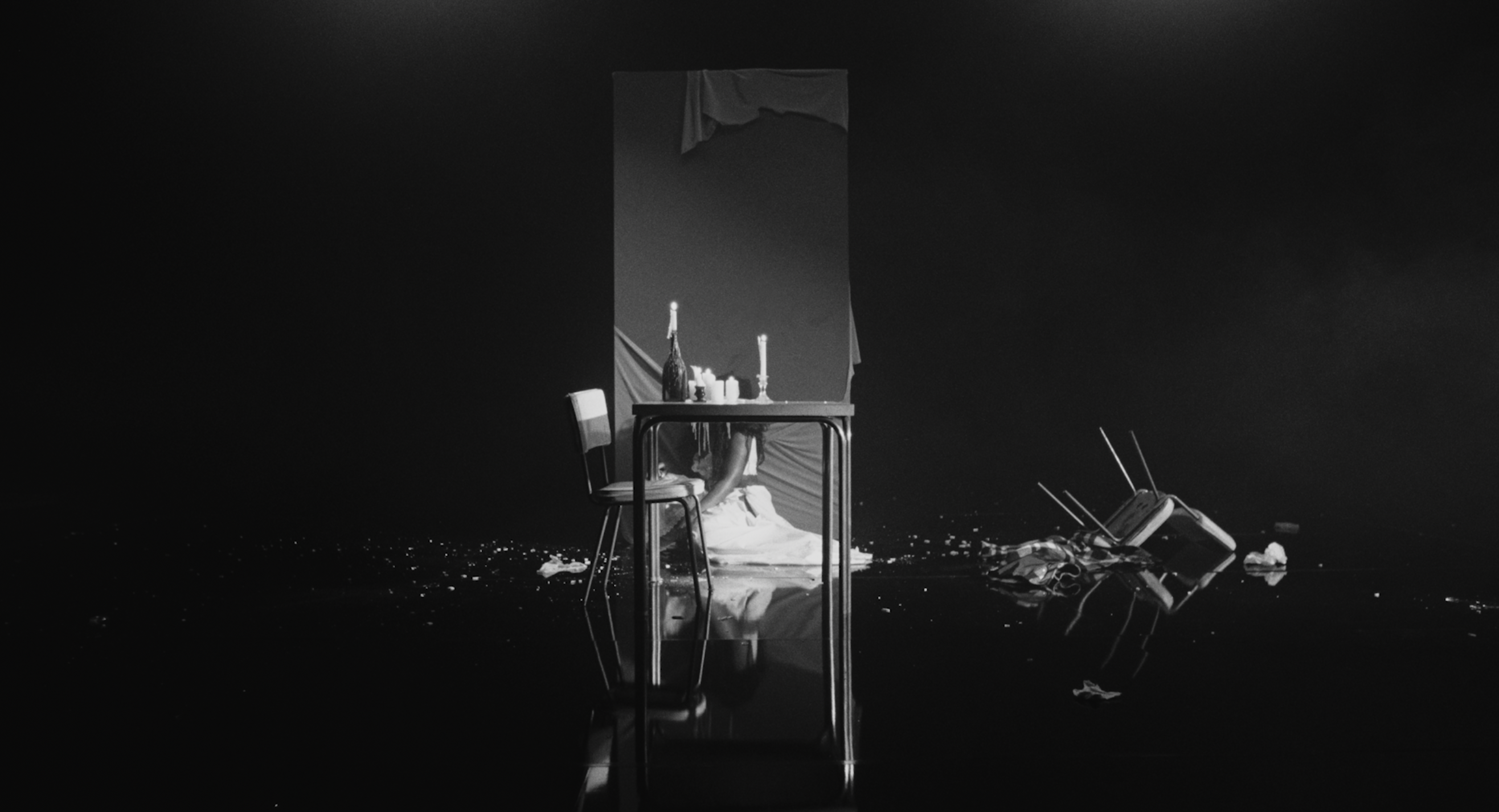tems by a table after destruction