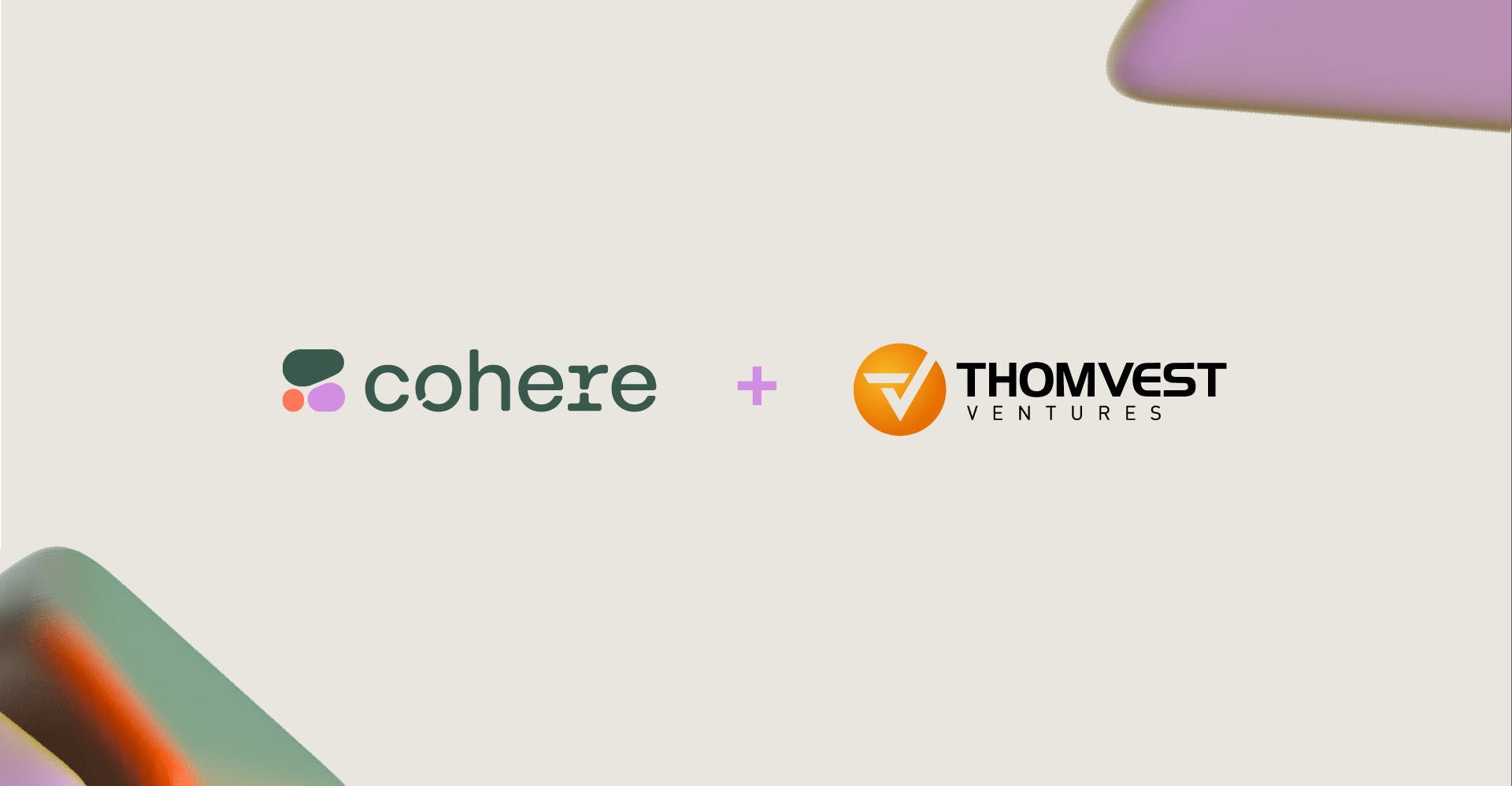 Thomvest and Cohere logos