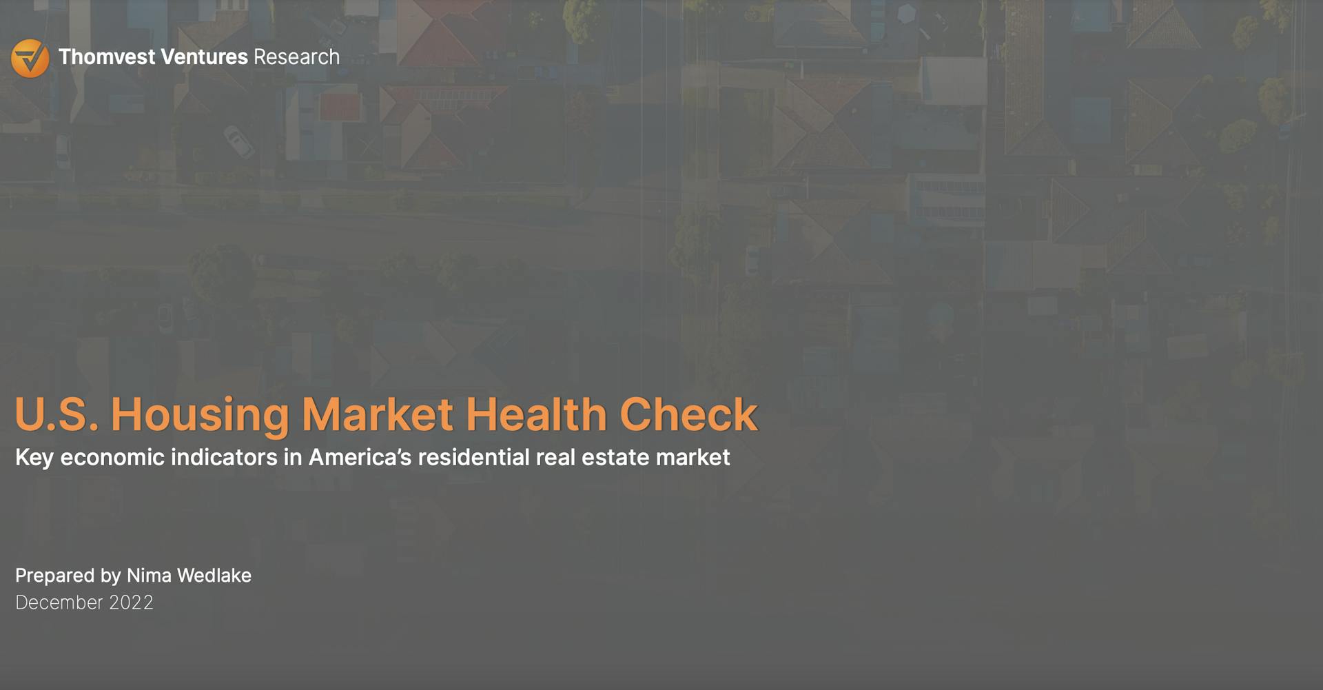 US Housing Market Health Check research cover