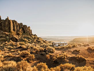 An RV in the desertA