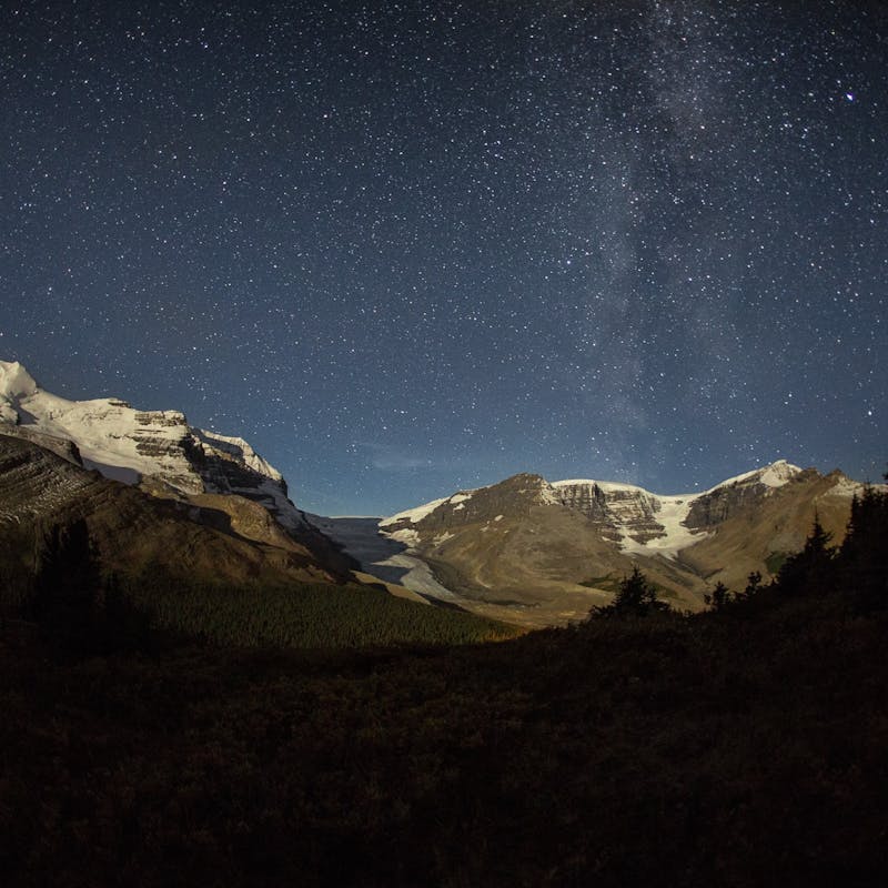 Jasper National Park at night