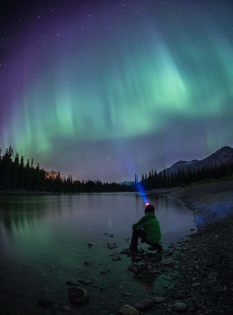 Northern lights in Jasper National Park