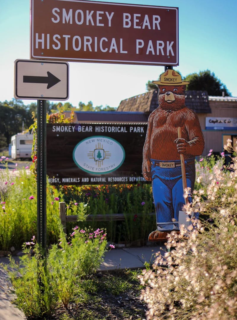 Smokey Bear Historical Park and sign