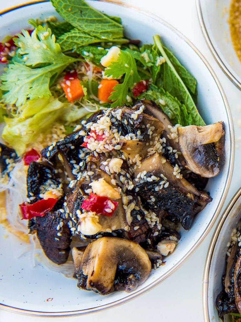 Wild Mushroom Noodle Salad