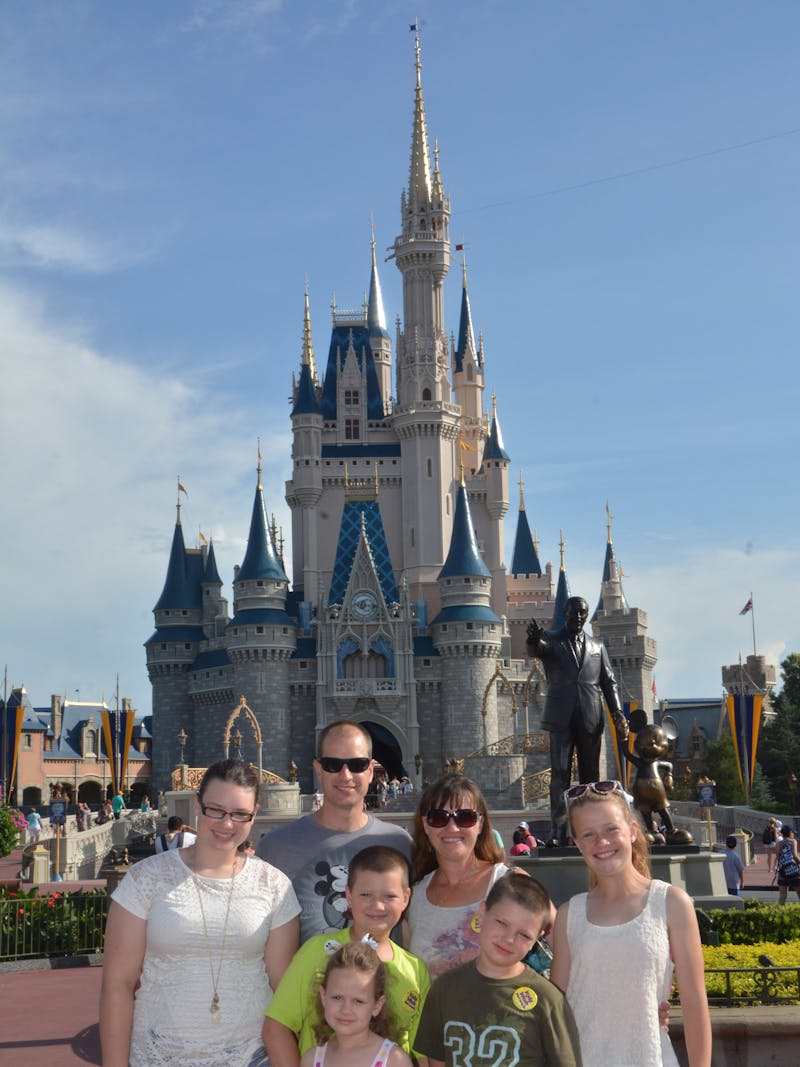 Brandy Gleason's family at Disney World