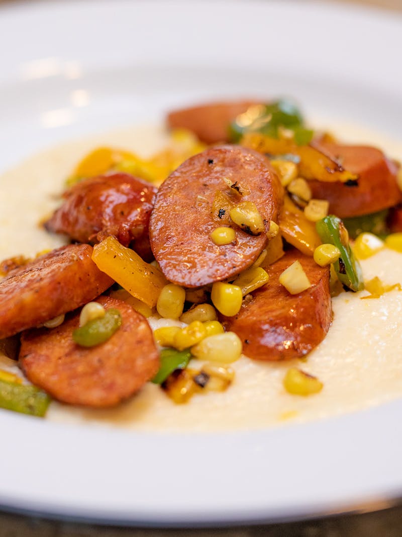 Andouille Sausage and Grits