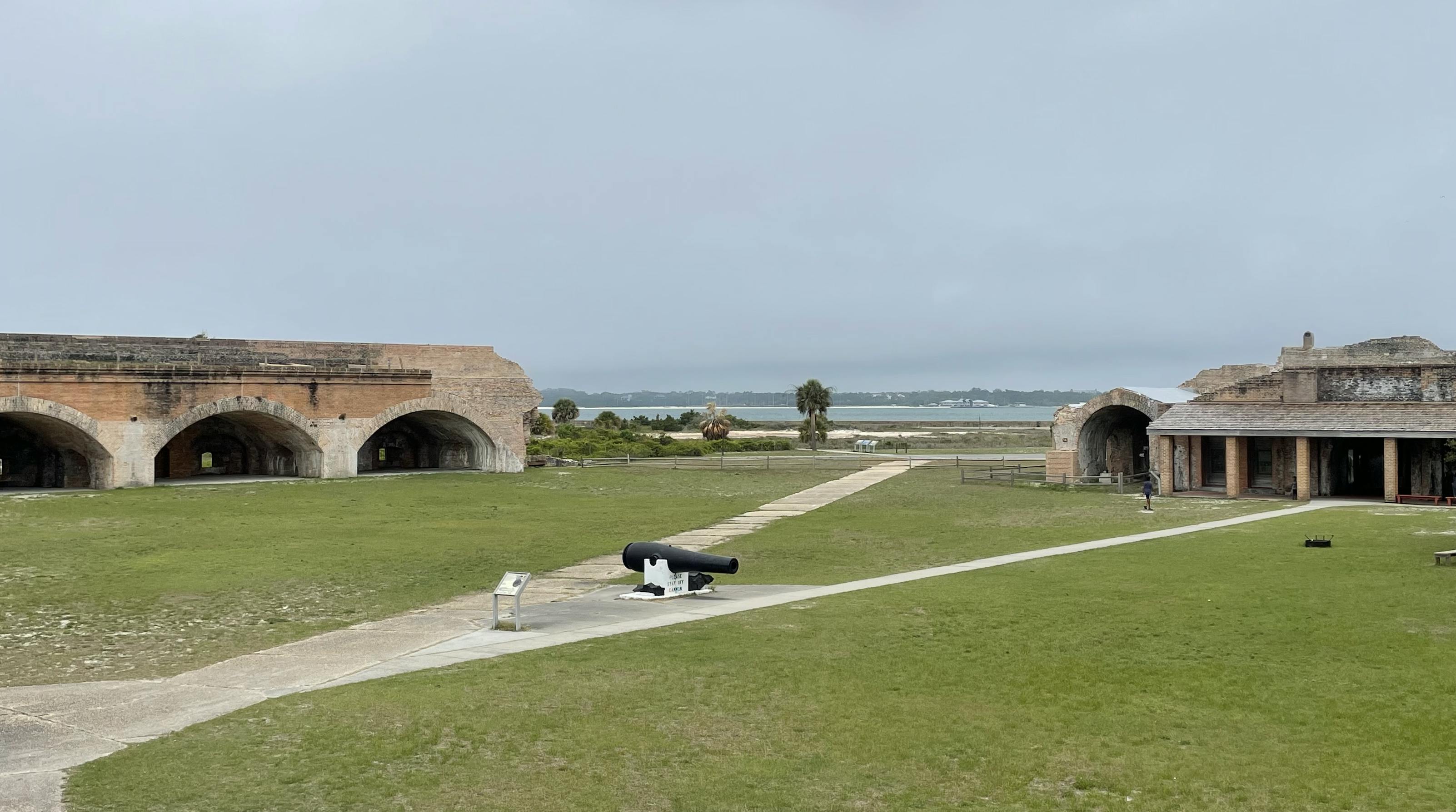 The fort at Fort Pickens in Pensacola, Florida, captured by Ben and Christina McMillan.