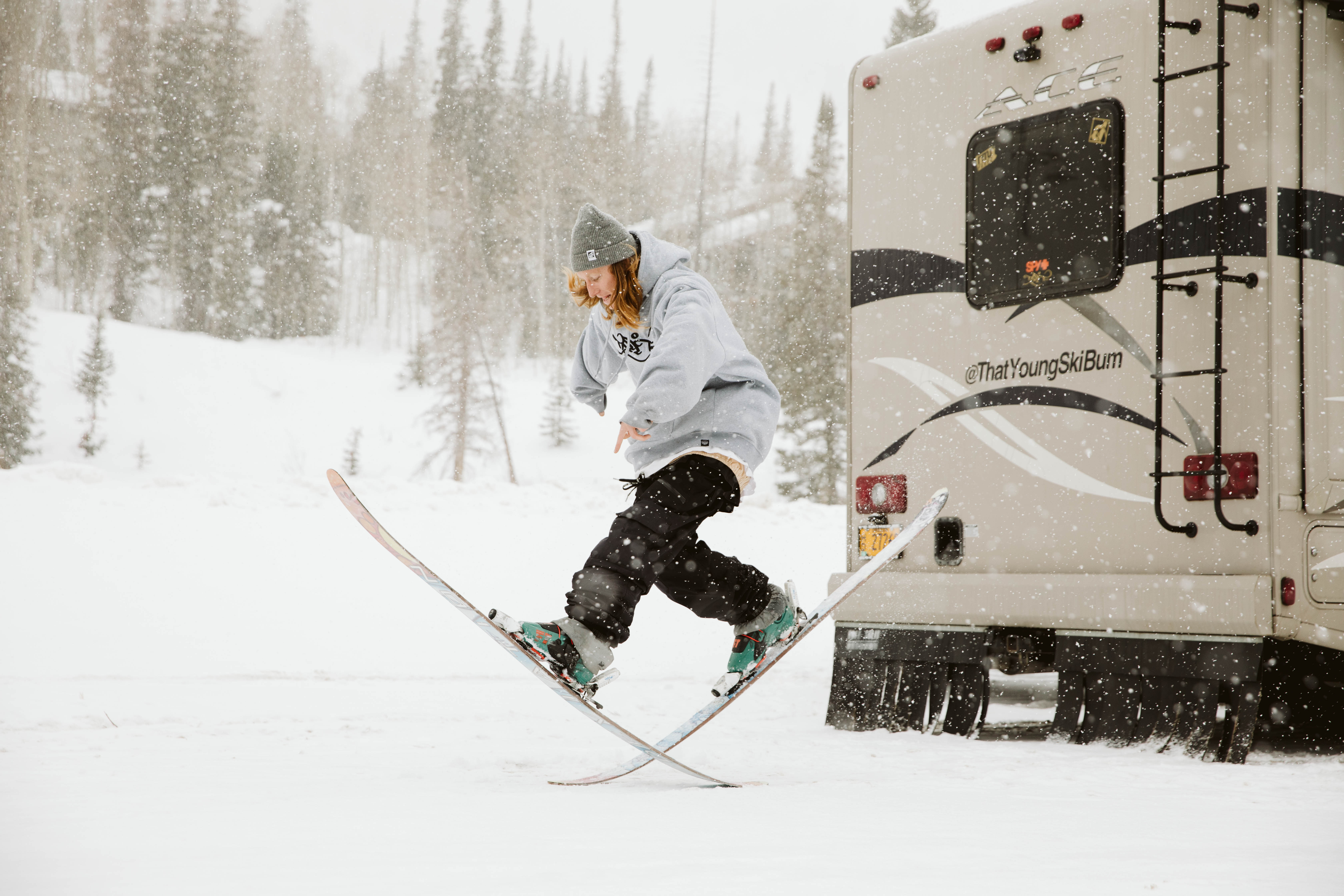 How Ryan Barrick uses his RV to travel and ski year-round