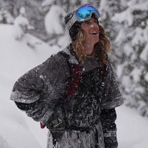 Ryan Barrick standing in snow.