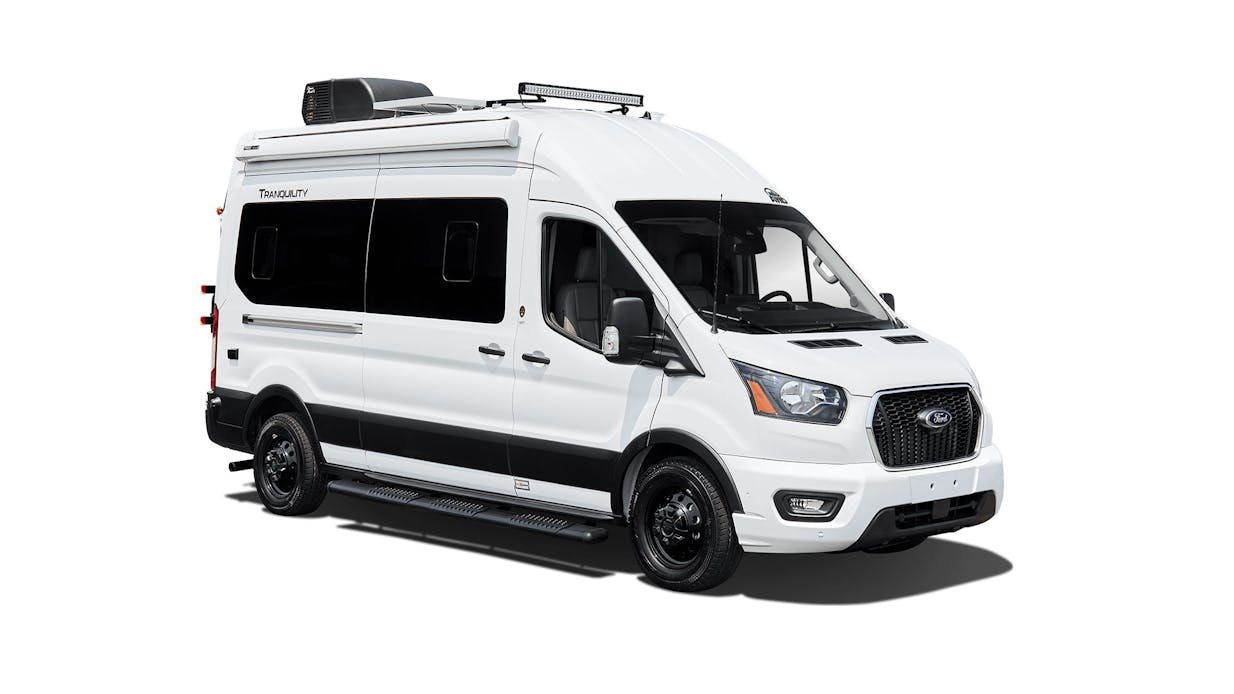 2023 Thor Tranquility Class B RV Ford Transit Chassis Arctic White Exterior for social