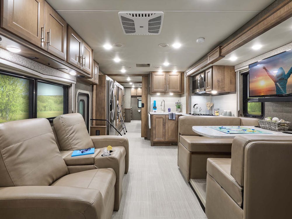 2022 Thor Challenger Class A RV 37DS Front to Back - Shoreline Sanibel Cabinetry