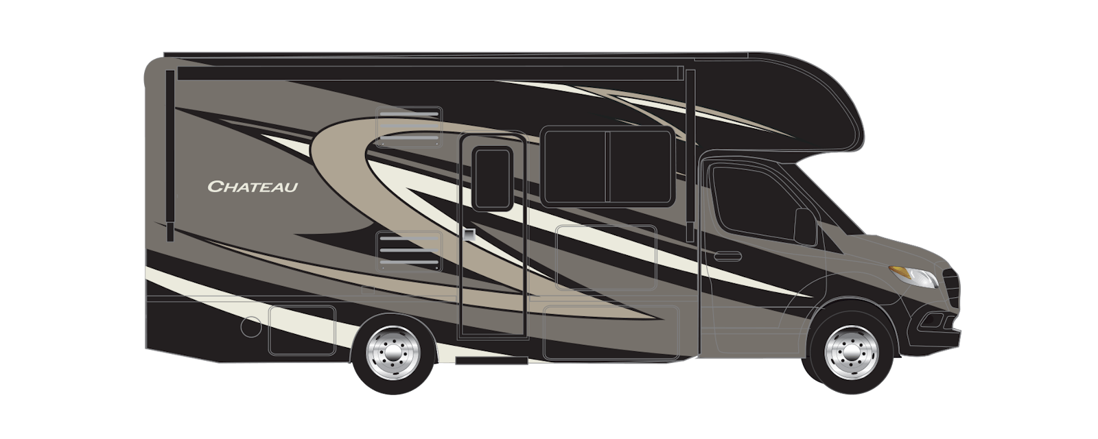 2022 Thor Chateau Mercedes Sprinter RV Daytona Beach Full Body Paint Exterior Artwork
