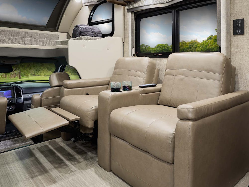 2022 Thor Magnitude Class C RV XG32 Theater Seating - Vanilla Twilight Sanibel Cabinetry