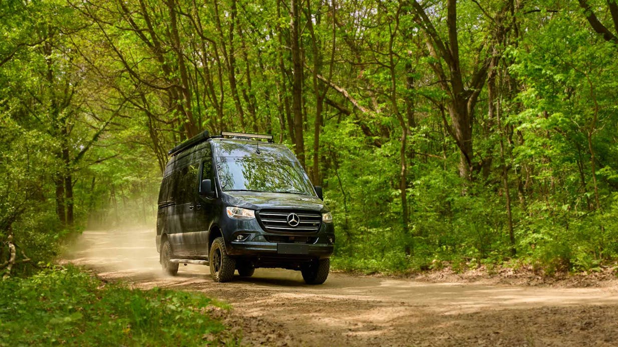 Tranquility Sprinter with trees in back