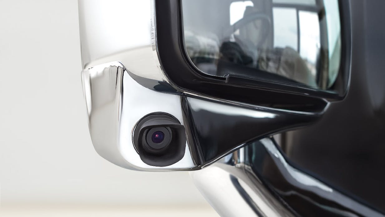 Exterior chrome mirrors with camera