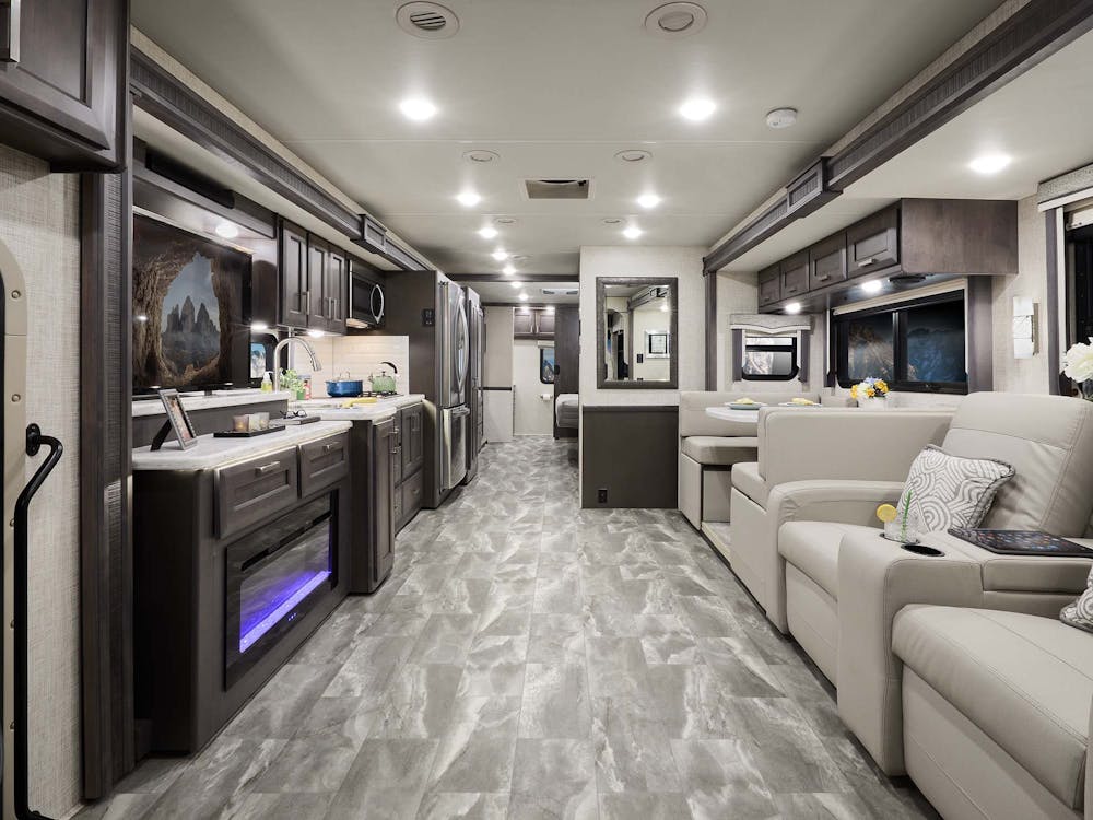2023 Thor Challenger Class A RV 37FH Front to Back Stateroom Stone Regatta