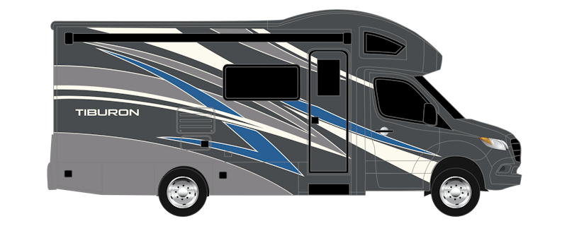 2023 Thor Tiburon Mercedes Sprinter RV Gulf Shores Full Body Paint Exterior Artwork