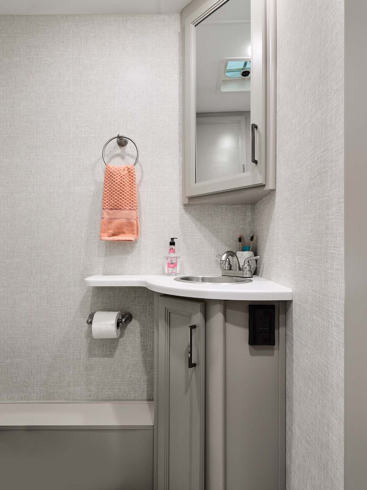 2022 Thor Windsport Class A RV 35M Half Bathroom - Luxury Collection™ Venice Stone