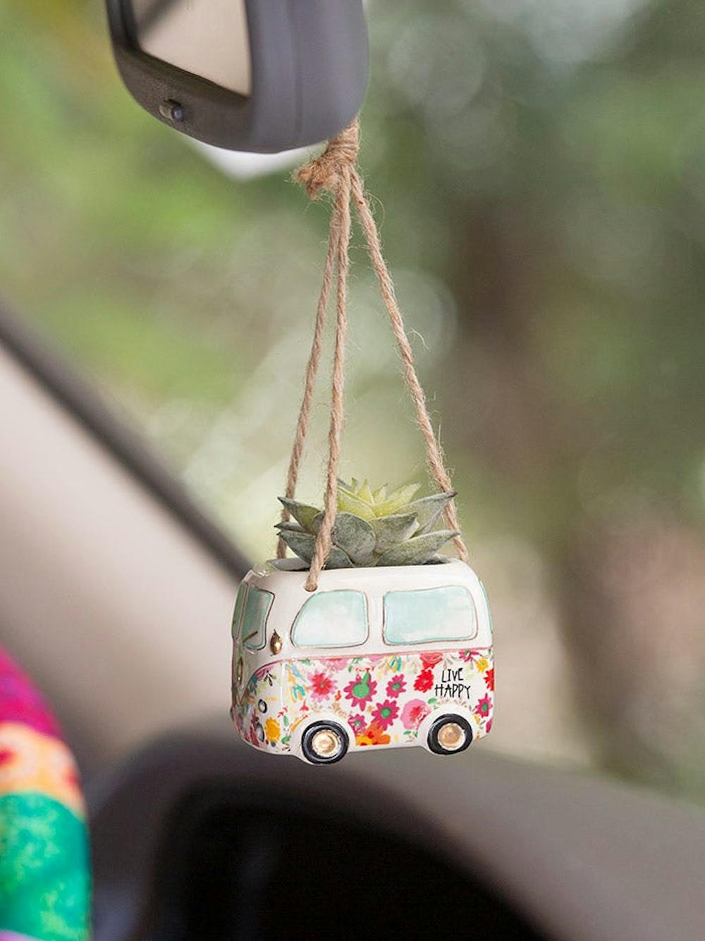 Hanging Faux Succulent Car Charm by Natural Life - $18