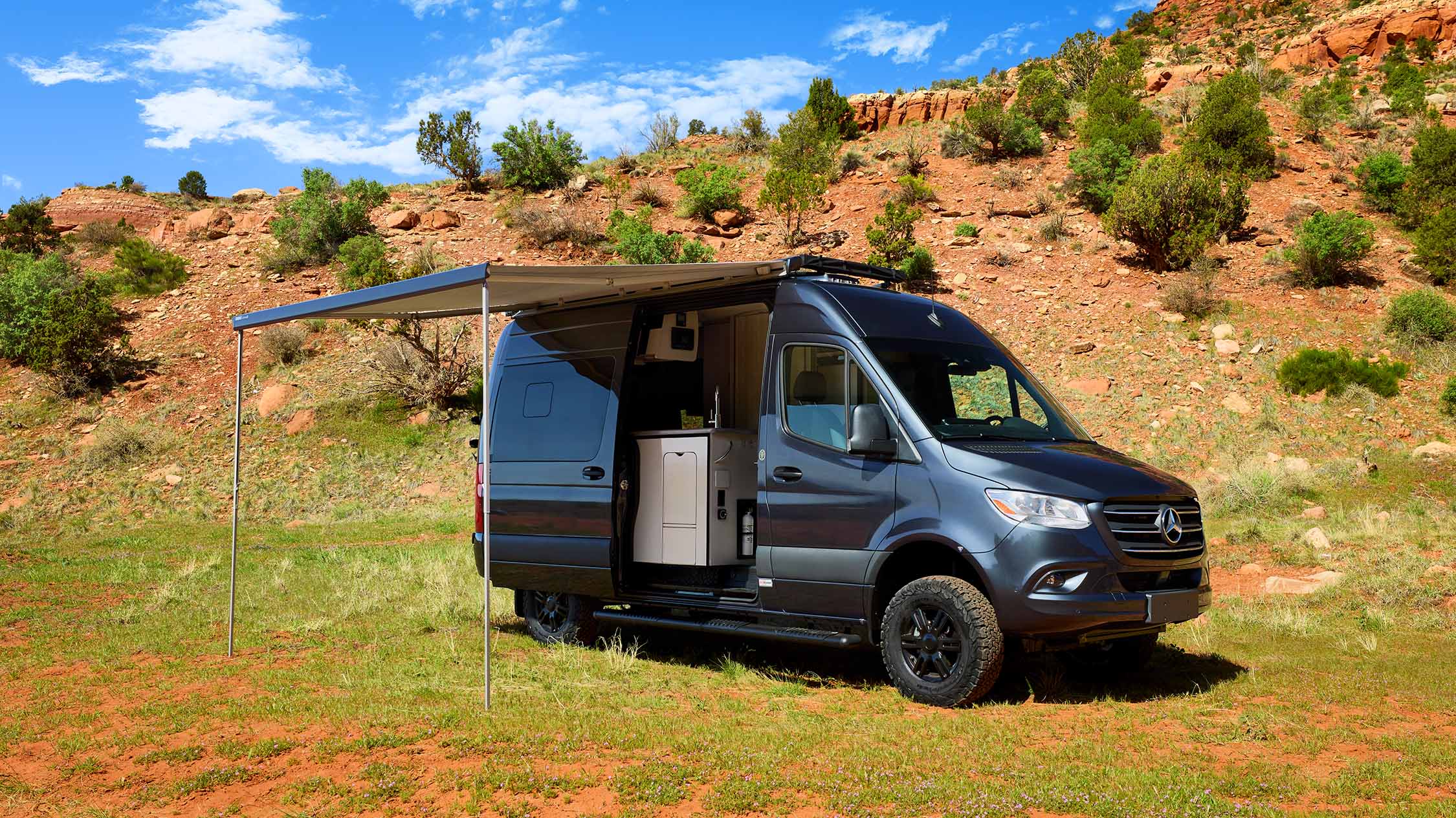 Thor Motor Coach Unveils Exciting 2024 Camper Van Upgrades Thor Motor   4541d0cd 1583 4012 Adf6 7093cbba5bce 2024 Sanctuary Paint Tenorite Grey Metallic Awning Utah Desert 