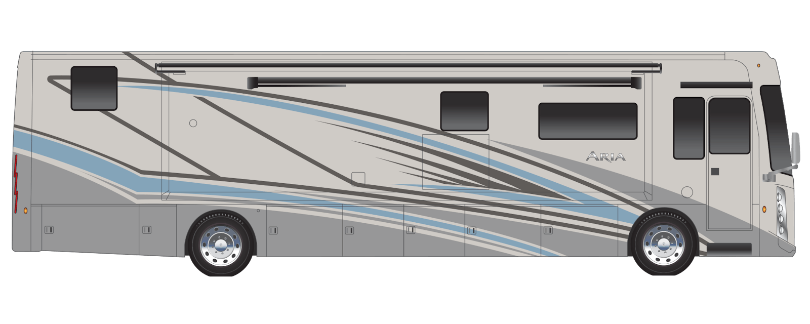 2023 Thor Aria Class A Diesel Pusher RV Coasterra Full Body Paint Exterior Artwork