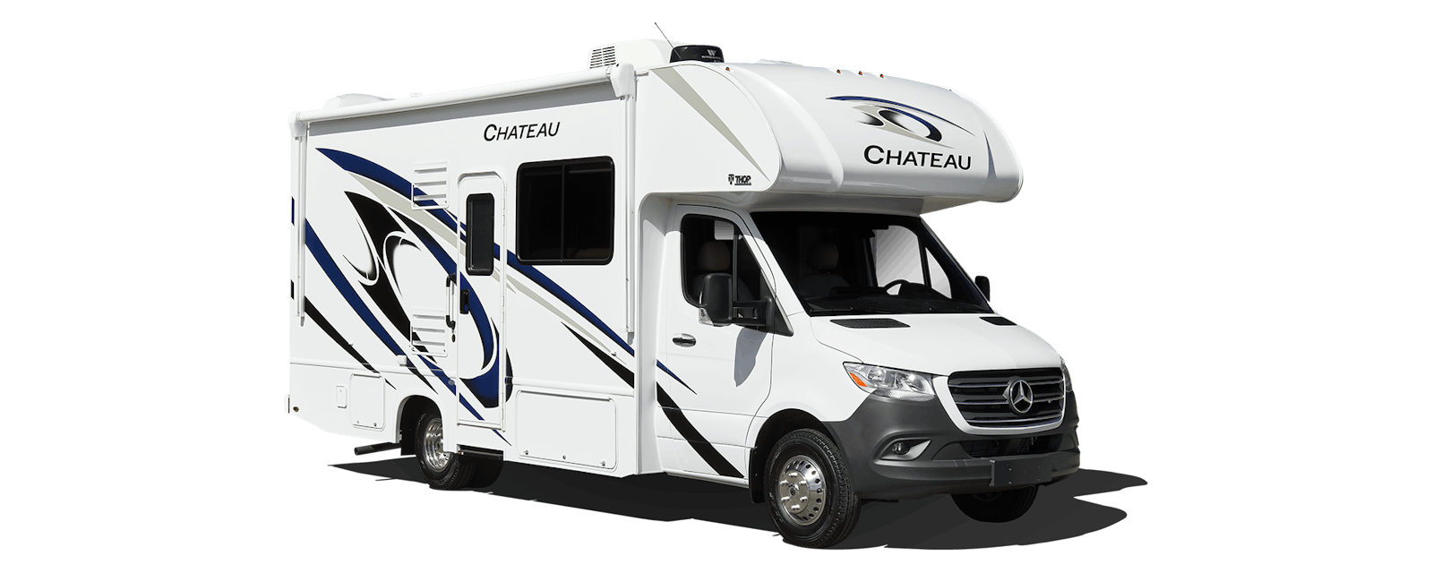 2022 Thor Chateau Mercedes Sprinter RV Denim Blue Standard Graphics Exterior