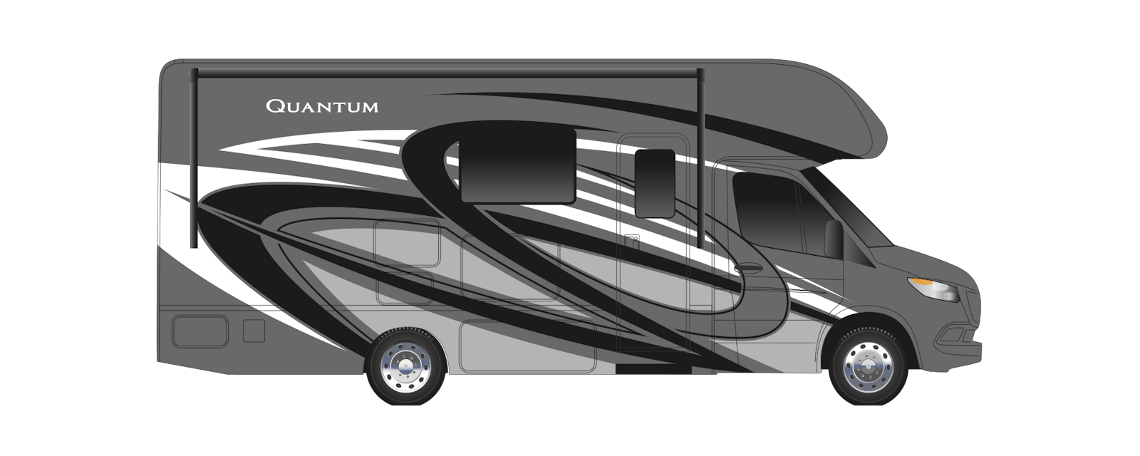 2022 Thor Quantum Mercedes Sprinter RV Monte Carlo Full Body Paint Exterior Artwork