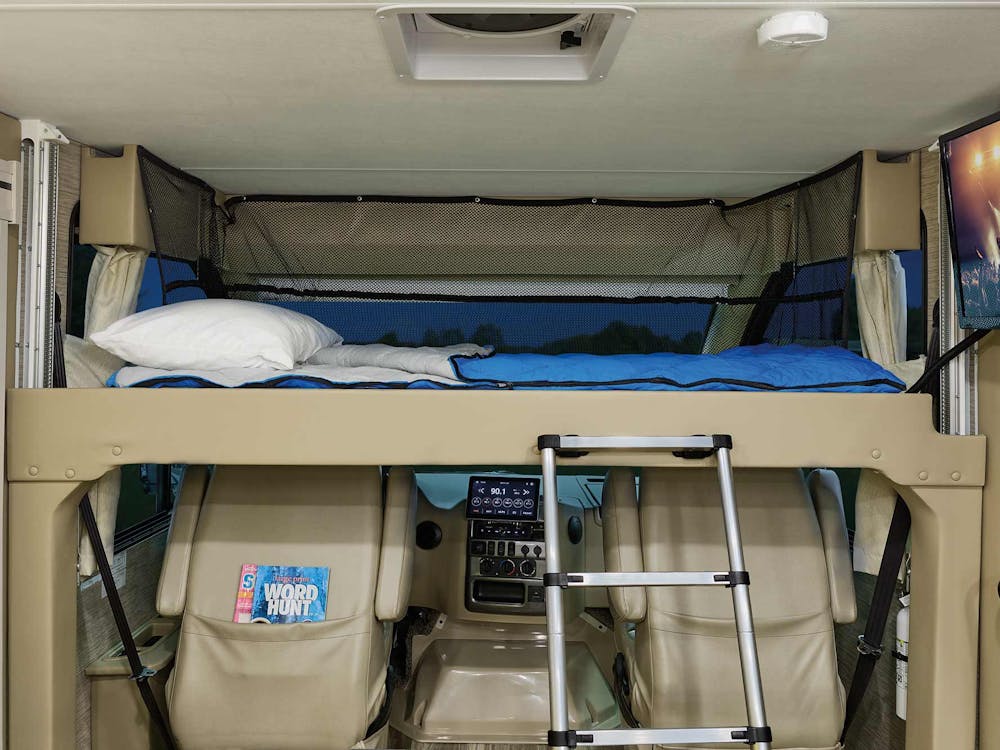 2022 Thor Vegas Class A RV Home Collection Estate Grey Ivory Coast Overhead Bunk
