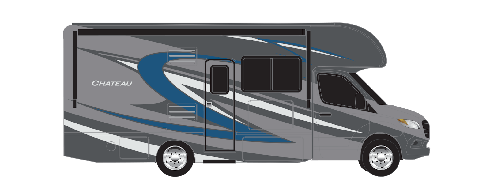 2022 Thor Chateau Mercedes Sprinter RV Bonita Bay Full Body Paint Exterior Artwork
