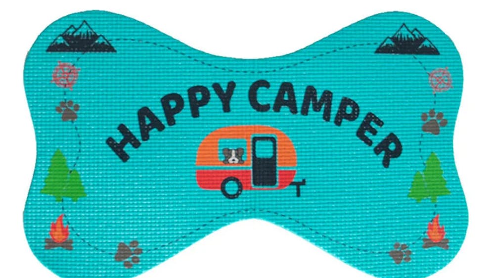 Photo courtesy: Happy Camper Dog Bowl Mat