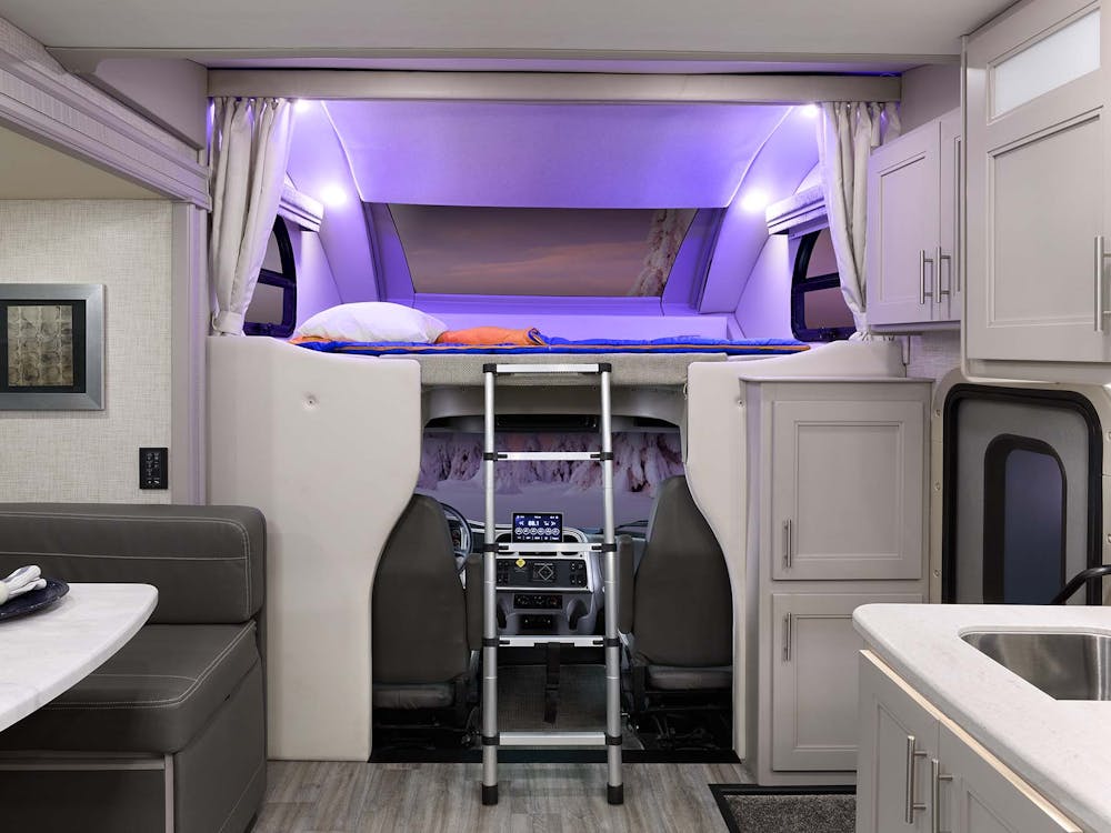 2022 Thor Inception Mega C Diesel RV 38MX Overhead Bunk - Melrose Stone Decor Shell Gray Cabinetry