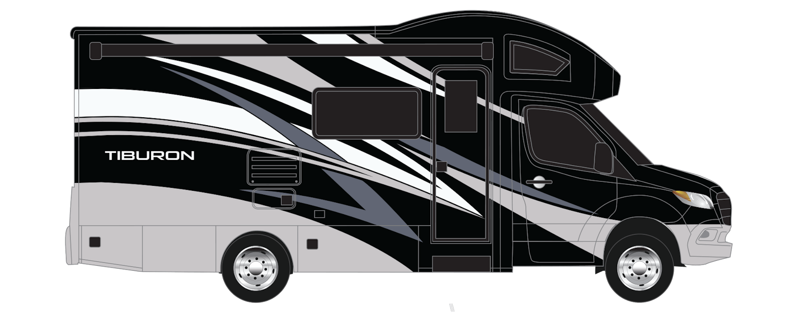 2023 Thor Tiburon Mercedes Sprinter RV Winslow Full Body Paint Exterior Artwork