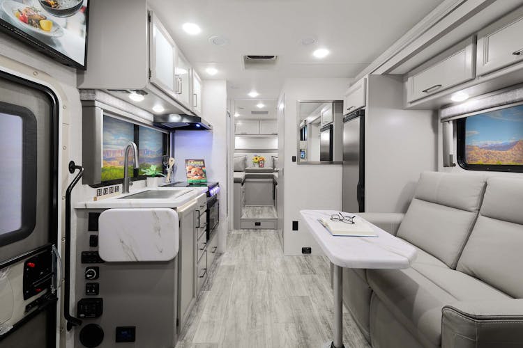 2024 Chateau Sprinter 24LV Aspen Gray with Coastline Grey front to back