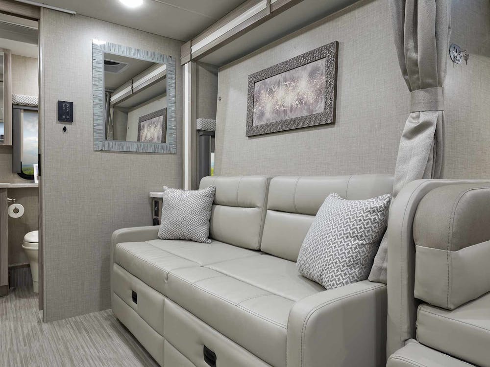 2023 Thor Tiburon Mercedes Sprinter RV 24FB Murphy Bed Sofa - Silver Strand Miami Modern Cabinetry