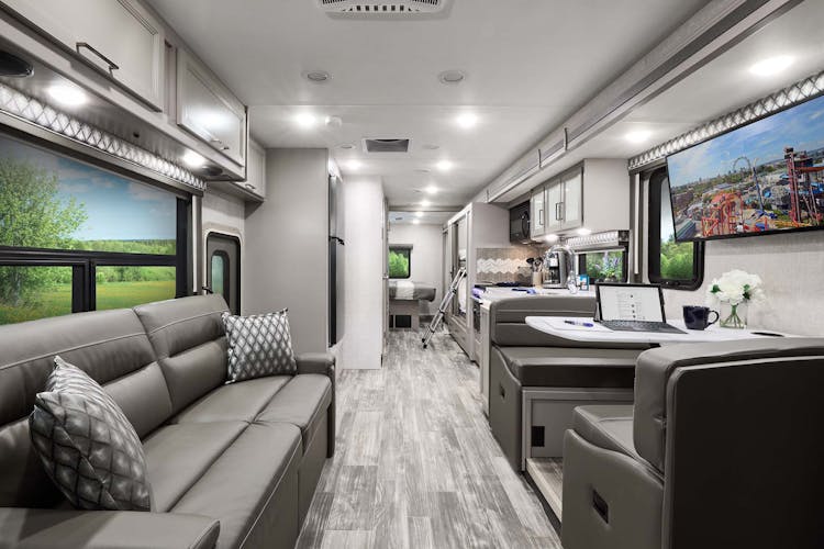 2022 Thor Hurricane Class A RV 34J Front to Back - Luxury Collection™ Charcoal Diamond