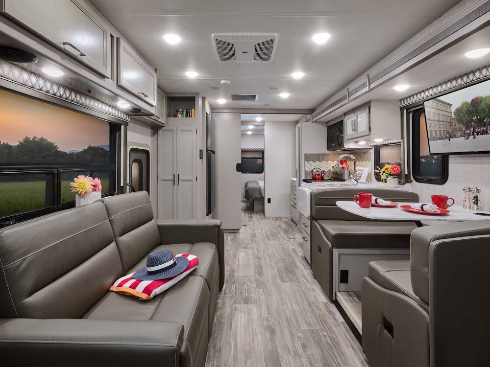 2022 Thor Hurricane Class A RV 31C Front to Back - Luxury Collection™ Charcoal Diamond