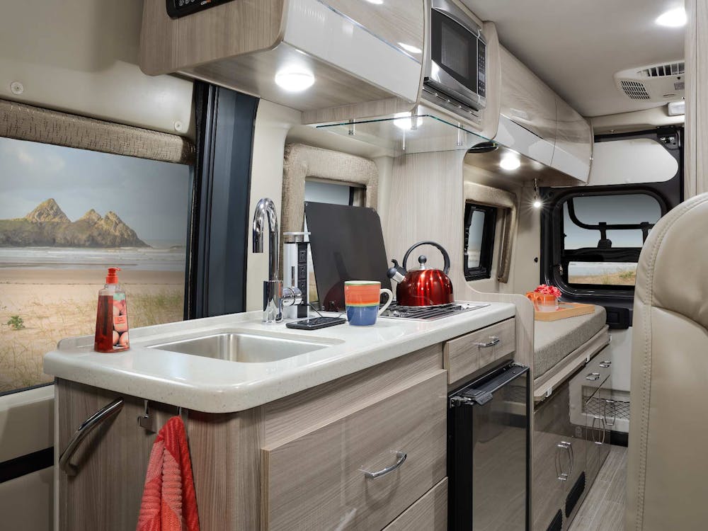 2021 Thor Sequence Class B RV 20A Kitchen - Miami Miami Modern Cabinetry
