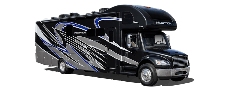 2023 Thor Inception Mega C Diesel RV Bridgeway Blue Exterior