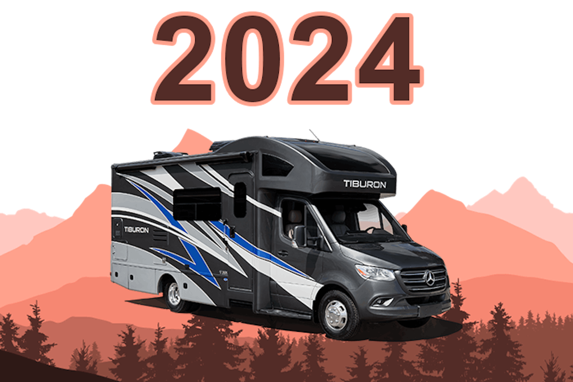 tiburon sprinter 2024 exterior with trees and mountains in background