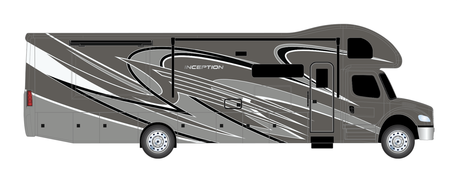 2023 Thor Inception Pocono Smoke Full Body Paint Exterior Artwork