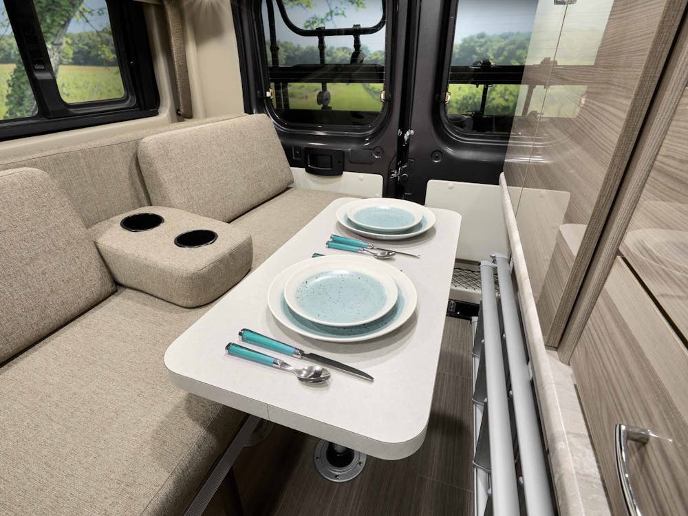 2022 Thor Scope Class B RV 18T Removable Table - Miami Miami Modern Cabinetry