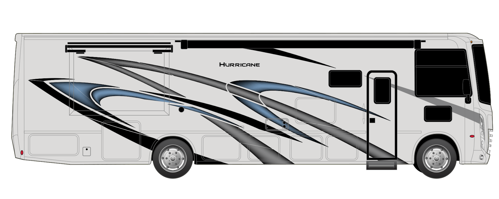 2023 Thor Hurricane Class A RV Sterling Mountain Air on HD-Max® Exterior Artwork