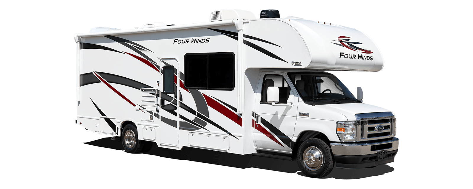 2022 Thor Four Winds Class C RV Autumn Red Standard Graphics All Floor Plans Exterior